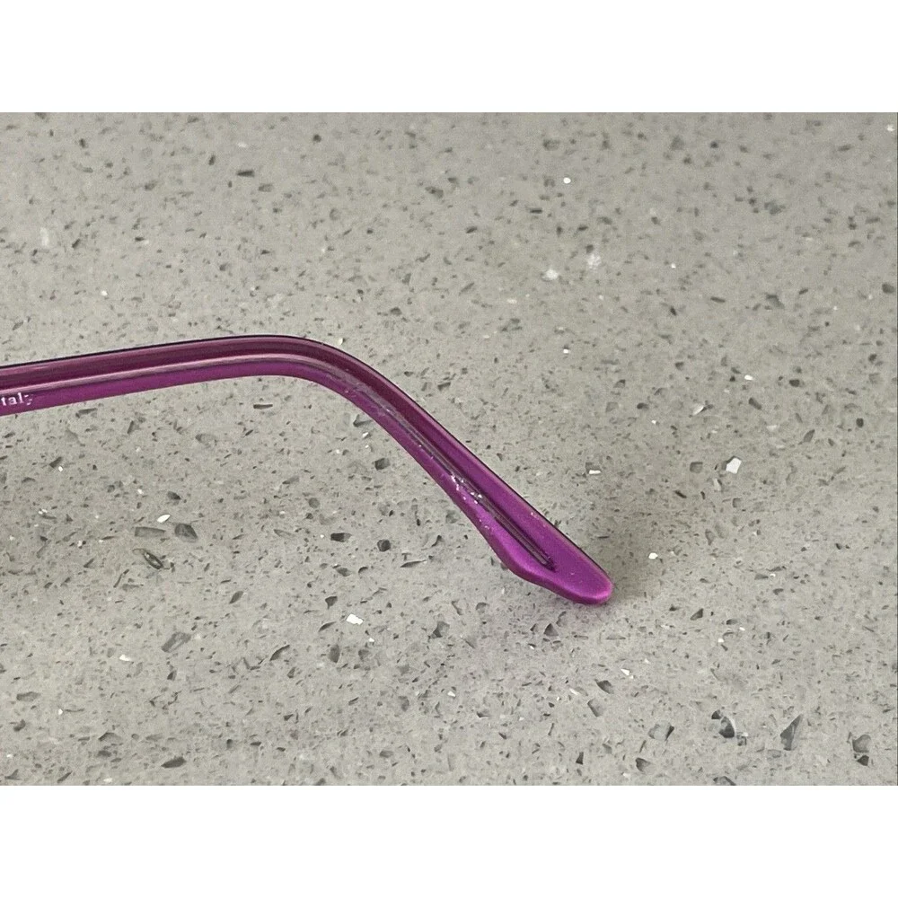 Lagino ET3824 Eyeglasses Frames ONLY 47-17-130 - Italy purple full rim rectangle
